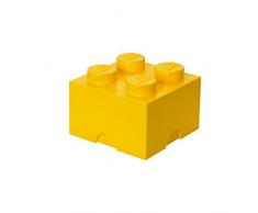 LEGO 4003 Aufbewahrungsstein, 4 Noppen, Stapelbare Aufbewahrungsbox, 5,7 l, gelb