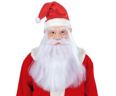 Widmann 1532S Weihnachtsmann Maske mit Mütze, Perücke und Bart, Rot/Weiß, Einheitsgröße