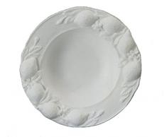 Italveneta Didattica 9129 – Set 9129 – Set 2 Tabletts Obstschale verziert aus Styropor Durchmesser 280 mm, Polystyrol, weiß, 2 Stück