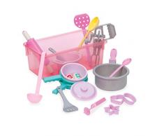 Play Circle by Battat – Großes Kochgeschirr und Backset – 21 Teile mit Topf, Pfannen, Nudelholz und mehr für Kinder – Kinderküche Küchenspielzeug Zubehör für Kinder ab 3 Jahren