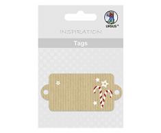 Ursus 56710015 - Geschenkanhänger Zuckerstangen, 8 Stück