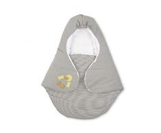 Sterntaler Einschlagdecke Hanno und Edda, Wattiert, Alter: Für Babys ab der Geburt, 75 x 90 cm, Grau