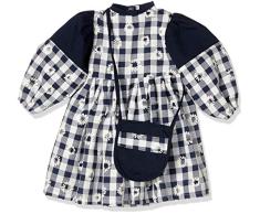 Puppenmode Sturm 1393-3 Kleid mit Tasche für Puppen, Blau