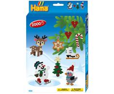 Hama 3437 Geschenkpackung Weihnachten, 2000 Perlen und Zubehör, Bunt