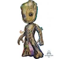 amscan 3675601 Folienballon Baby Groot, Braun