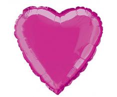 Folienballon, Herzform, 45,7 cm, Pink