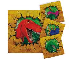 NEU Servietten Dino Party, ca. 25x25 cm, 16 Stück