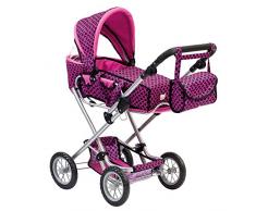Bino & Mertens 82916 - Puppenwagen mit Tasche, rosa