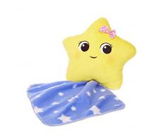 little tikes 651052GR Little Baby Bum Glitzer-Stern Plüschfigur mit Schmusetuch und Musikfunktion