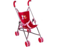 HABA 303815 - Puppenbuggy Jule | Handlicher Buggy mit Anschnallgurt | Lässt sich schnell zusammenklappen und platzsparend verstauen