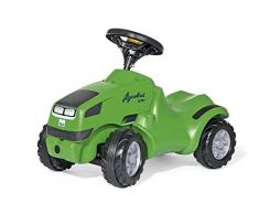 Rolly Toys 132102 rollyMinitrac Deutz-Fahr Agrokid | Rutscher Traktor mit Flüsterreifen, Hupe und Motorhaube zum Öffnen | ab 1,5 Jahren | Farbe grün
