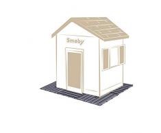 Smoby- 810907 Fliesen, Braun, 6 Stück