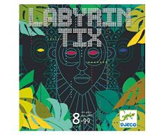 Djeco DJ08487 Lernspiele und Reflexionen Labyrintix, Mehrfarbig (15), Bunt