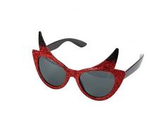 Folat Halloween Party Gläser – Teufelshörner mit Glitzer