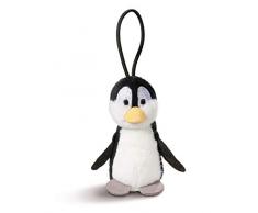 Nici 43619 Anhänger Pinguin mit elastischer Schlaufe, 8 cm, weiß/schwarz