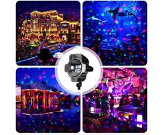 Gifts 4 All Occasions Limited SHATCHI-1140 Shatchi-LED RGB Rot Grün Blau Nacht Disco Party Rotierende Strahler Outdoor Innen Landschaft Weihnachten Deko Beleuchtung für Hochzeit Neujahr Bühne Multi