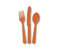 Unique Party Supplies Kunststoff Besteck-Set für 6