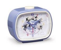 Nici 41481 Shaun das Schaf Wecker, 11 x 9 x 6 cm, Farbe: Blau/Weiß
