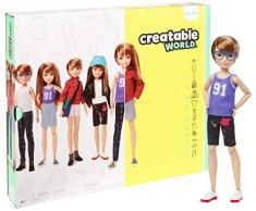 Creatable World GGG53 - Deluxe Charakter Puppen Set, individuell gestaltbare gender neutrale Puppe mit rotblonden, glatten Haaren, Spielzeug ab 6 Jahren