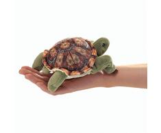 Folkmanis 2778 Fingerpuppe, grün, orange