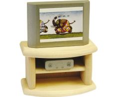 Rülke Holzspielzeug 21667 Puppenhauszubehör, holzfarben, grün, Gold