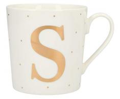 Depesche 5909.044 Tasse mit Henkel, aus Porzellan, 300 ml, mit Aufschrift, S, Mehrfarbig