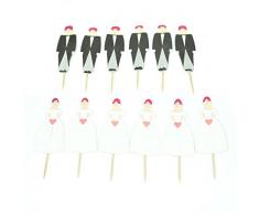 Gifts 4 All Occasions Limited SHATCHI-1392 Tischdekoration für Hochzeit, Party, Hochzeit, Brautpaar