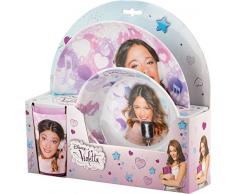 Unbekannt BBS 124038 – Violetta Mealtime Set mit Trinkglas PS, 2 teilig aus Melamin