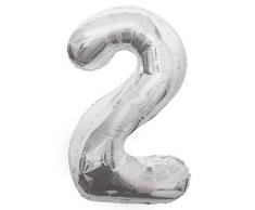 Folienballon im Zahlen-Design, groß, 86,4 cm
