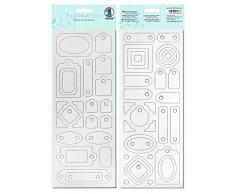 Ursus 62700004 - Blanco-Chipboard, 2 Blatt ca. 12 x 30,5 cm, Geschenkanhänger 2