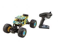 Revell Control 24447 RC Aqua Crawler, GHz-Fernsteuerung, Geländewagen mit 4WD Allrad, fährt auch auf dem Wasser, wechselbarer Akku ferngesteuertes Auto, gelb/türkis