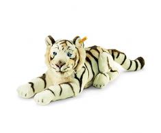 Steiff 066153 - Bharat Tiger - liegend, Plüschtier, 43 cm, weiß