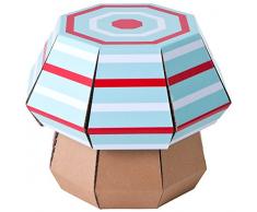 Funny Paper 9401.80-9000 Mint Stripe - Mushroom Stool - Kinderhocker