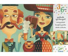 DJECO Action-Spiele und Spiegelungen Lernspiele DJECOCuadros in Bewegung wechselnde Retraten, Mehrfarbig (1)