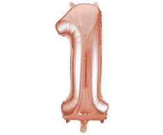 Unique Party Supplies Folienballon im Zahlen-Design, groß, 86,4 cm