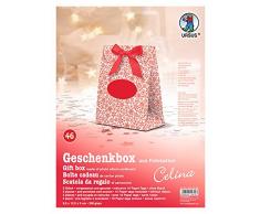 Ursus 5150046 - Geschenkbox Celina, 5 Stück, schneestern rot