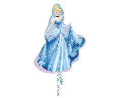 Amscan Anagram 2481401 - Party und Dekoration - Folienballon Super Shape - Disney Princess - Cinderella, circa 71 x 84 cm