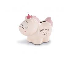 Nici 42501 Spardose Einhorn Theodor Büdschet, 7,5 x 12 x 16,5 cm, rosa, ca