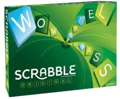 Mattel Games Y9598 - Scrabble Original Wörterspiel und Brettspiel geeignet für 2 - 4 Spieler, Familienspiele und Wortspiele ab 10 Jahren
