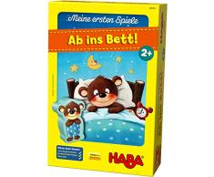 HABA 304761 - Meine ersten Spiele – Ab ins Bett!, Memo- und Zuordnungsspiel für 1-3 Spieler ab 2 Jahren, mit kindgerechtem Spielmaterial aus Holz und Pappe