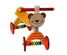 Hess Holzspielzeug 31176 - Rutscher Bär aus Holz, ca. 40 x 20 cm
