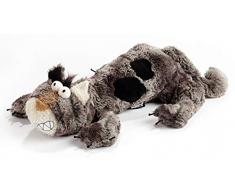 sigikid Beasts Kuscheltier für Erwachsene und Kinder, Kater, Paul Platt, Grau/Schwarz, 38058