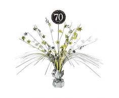 amscan 111964 Tischdekoration 70 Sparkling Celebration Geburtstag, Gold