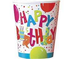 Unique Party Supplies 266 ml Geburtstag Jamboree Pappbecher, 8 Stück