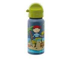 sigikid Jungen, Trinkflasche mit Drehverschluss 0,4 l, Sammy Samoa, Blau, 25012