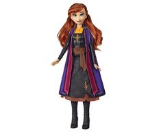 Disney Die Eiskönigin Lichtzauber Anna, aufleuchtende Modepuppe, inspiriert durch Disneys Die Eiskönigin 2 – Spielzeug für Kinder ab 3 Jahren