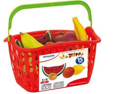 Miniland 30765 - Obst Korb, 15 Teile