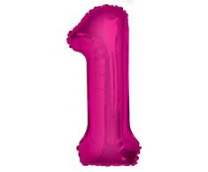 Unique Party Folienballon im Zahlen-Design, groß, 86,4 cm