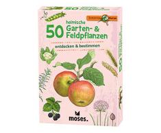moses. Expedition Natur - 50 heimische Garten- und Feldpflanzen | Bestimmungskarten im Set | Mit spannenden Quizfragen