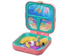 Polly Pocket GDK77 - Verborgene Schätze Meerjungfrauenbucht Schatulle, Puppen Spiezeug ab 4 Jahren